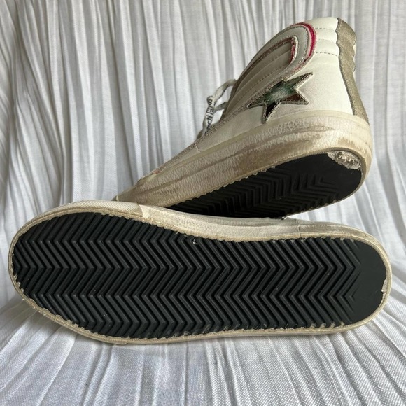 Golden Goose White & Pink Camo Slide Sneakers - Picture 7 of 7